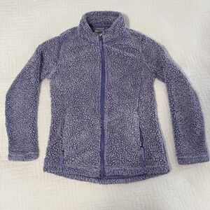 32 Degrees Heat Girls Soft Plush Jacket Fleece Purple M 10/12